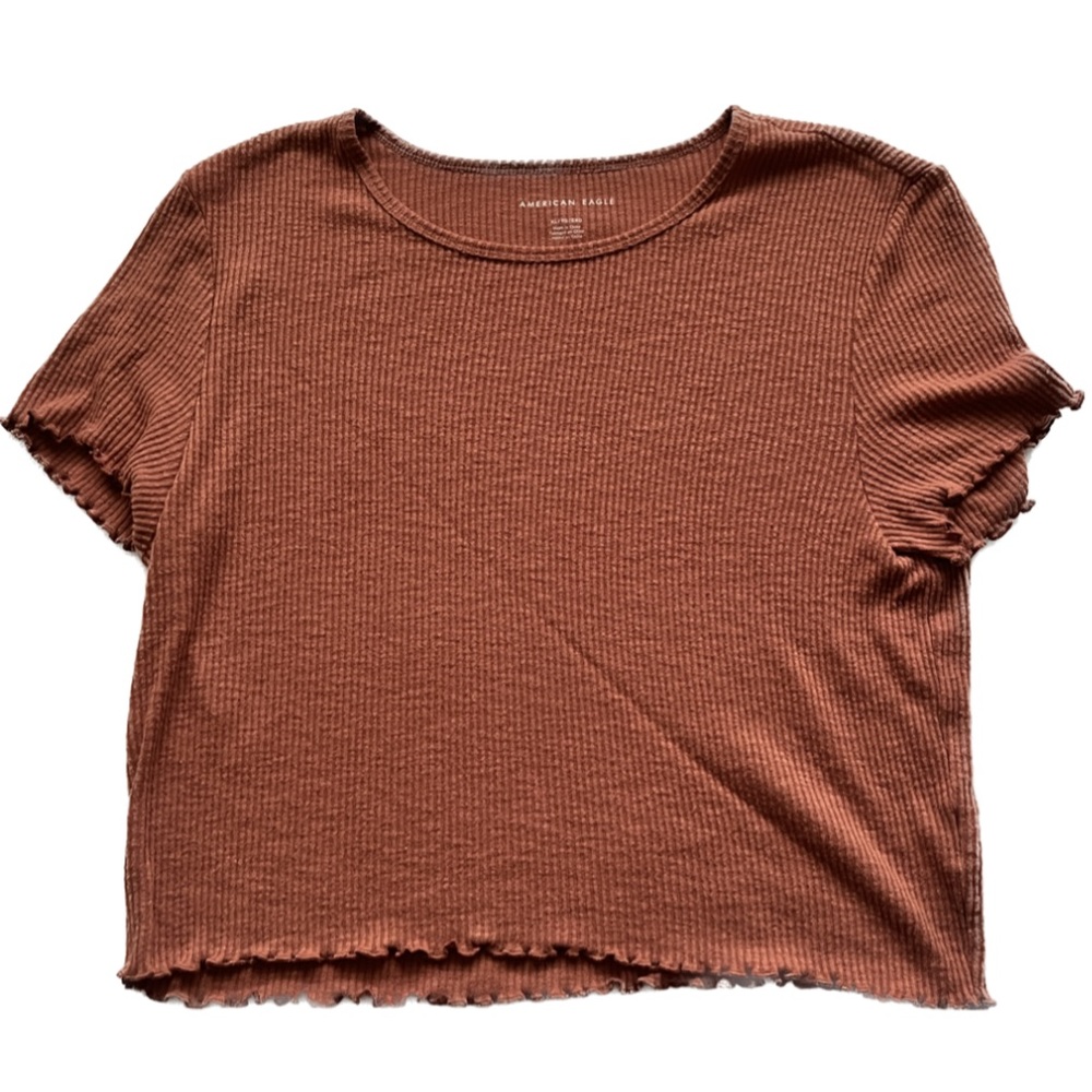 American Eagle Orange Shirt